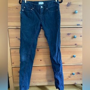 FP navy corduroy pants vintage, Sz 28